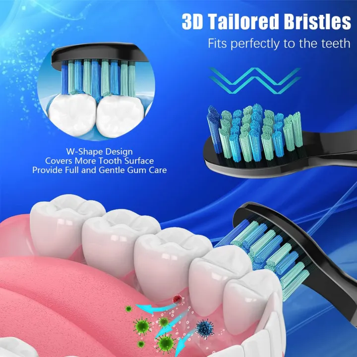 4/5/10/20Pcs%20Electric%20Toothbrush%20Replacement%20Heads%20Compatible%20With%20SEAGO%20SG910/507/958/515/949/575/551%20-%20Image%204