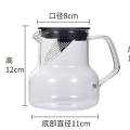 Lucky ins clear glass mug Japanese style water jug. 