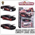 Majorette Model Nissan Cefiro A31 Drifter Christy Louis, 100% Genuine Copyright, Not a Pretty Package, Rubber Wheels, Metal Car Model, Can Open the Car Hood Mj84012St #. 