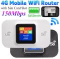 4G Wireless LTE WiFi Router 4G Sim Card Potable 300Mbps Usb Modern Pocket Hospot Dongle Mobile Broadand For Home Office WiFi Mini Outdoor Hospot Pocket MiFi Sim Card Slot Repeater 3000mah Unlocked Pocket WiFi Router With WiFi 10 Users  Pocket Wi-fi Router. 