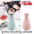Plastic flower vases household decorative flower vase 2psc.