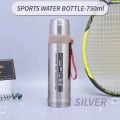 Sports Vacuum Flask Water Bottle 750ml Stainless Steel- Hot and Cold Thermos. 
