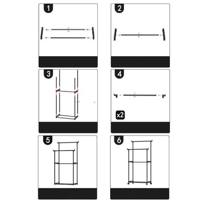 Stainless%20steel%20double%20bar%20clothes%20rack,%202%20bar%20clothes%20drying%20rack%20with%20wheels%20easy%20to%20move%20-%20Image%207