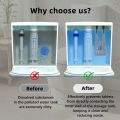 Toilet Tank Cleaning Tablet Holder, No-Drill Adjustable Tablet Dispenser, Hanging with Rust-Proof Hook, for Toilet Tank Cleaner. 
