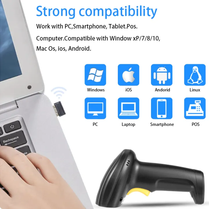 2d%20Barcode%20scanner%20Wired%20Scanner%202.4GWireless%20Reader%202d%20scanner%20Support%20Connect%20Multiple%20Device%20PC%20Laptop%20-%20Image%204