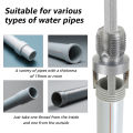 4/8pcs Integrated Internal External Pipe Threading Tool Electric Drill Compatible PVC Pipe Threader Kit 1/2" 3/4" PPR Threader. 