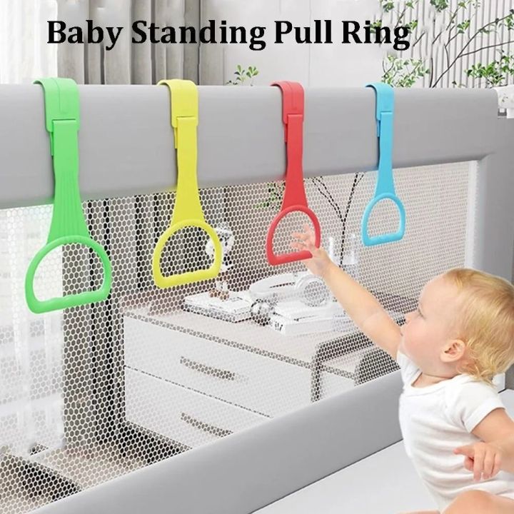 【In-demand】 Pull Ring for Playpen Baby Crib Stroller Ring Baby Learn To Stand Hand Pull Ring Hanging Ring Baby Cot Toddler Pull Rings
