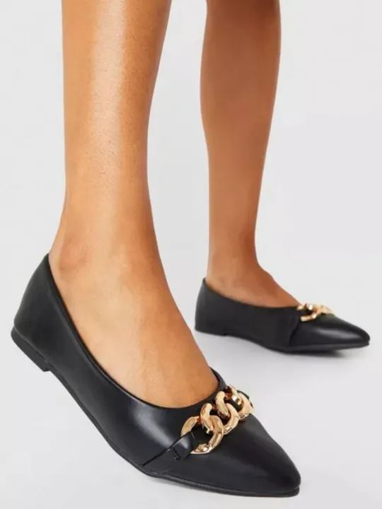 Women's%20Black%20Close%20Shoes%20Close%20Toe%20Casual%20Footwear%20for%20Ladies%20-%20Image%202