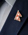 Nepali Flag Lapel Pin Badge, Solid Brass, Life Time Durability, Anti-spin Spur, For Patriotic Nepalese, Customised for Company/BFIs. 