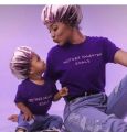 SweetEasy set of 2 parent-child satin sleep bonnet with elastic band for natural curly hair mom and baby check video b4 order. 
