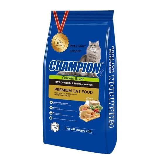 Champion Cat Food 1.5 Kg, 5 Kg, 10Kg - All Stages Cat Food - Imported Cat Food - Alternate of Mr Pet Cat Food