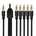 3.5mm Headphone Jack Splitter Audio Cable 3.5mm Cable 1 Male to 2/3/4/5/6 male AUX Cable Splitter Adapter For Computer Headset. 
