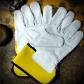 LEATHER WORKING GLOVES SAFETY. 