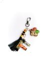 Resin keychain , Handmade custom keychain,3D letter F , Alphabet A-Z. 