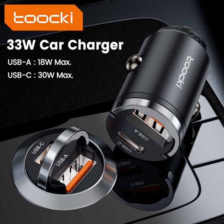 Toocki%2033W%20Mini%20Car%20Charger%20PD%20QC3.0%20Quick%20Charge%20Type%20C%20Pull%20Ring%20Car%20USB%20Charger%20For%20iPhone%2015%20%20%20S24%20Support%20PPS%20-%20Image%207