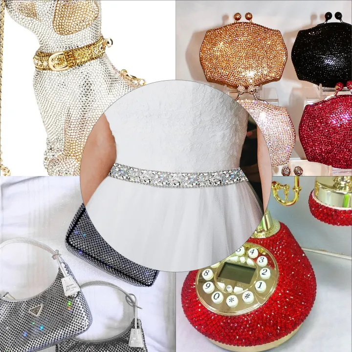 10/15/20/30mm%20BlackAB%20Self-adhesive%20Motif%20Rhinestones%20Trimming%20Glitter%20Resin%20rhinestone%20Ribbon%20for%20DIY%20Bags%20Garment%20Decoration%20-%20Image%204