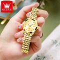 Olevs 9931 Fashion Stainless Steel Imported Wuartz Movement Ladies Wristwatch For Women.