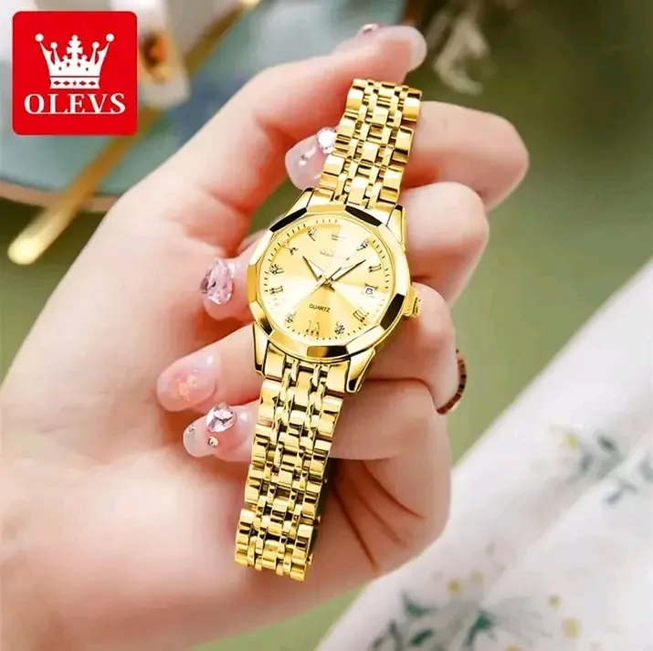Olevs%209931%20Fashion%20Stainless%20Steel%20Imported%20Wuartz%20Movement%20Ladies%20Wristwatch%20For%20Women%20-%20Image%204