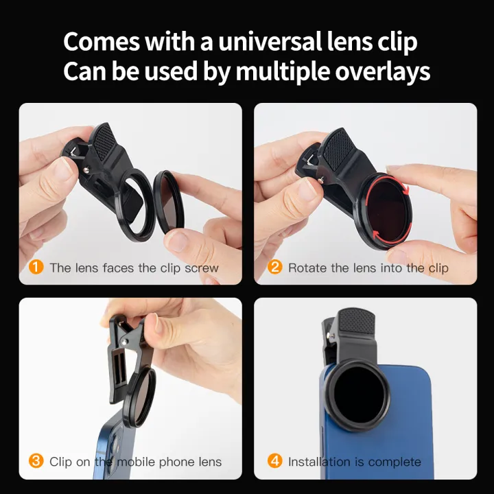 Cellphone%20Filter%2052mm%20Holder%20CPL%20GND%20Starlight%20Close%20Up%20Macro%20Range+4%20White%20Soft%20Black%20Soft%20ND8%20Clip%20Smart%20iPhone%20Lens%20-%20Image%203