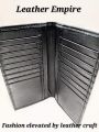 Premium Cow Leather Men's Wallet with Multiple Card Slots and Cash Compartments. 