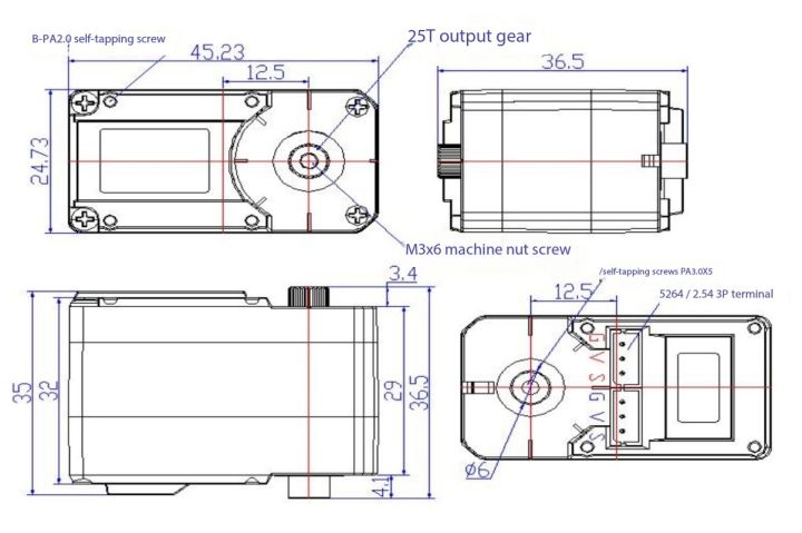 FEETECH%20ST3215%2030KG%2012V%20Plastic%20Case%20Magnetic%20Encoder%20Dual%20Axis%20Servo%20360%20Continuous%20Rotation%20Iron%20Core%20Motor%20RC%20For%20Robotic%20Arm%20-%20Image%206