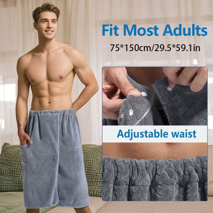 Suitable%20for%20M-XXXL%20Men's%20Bath%20Skirt%20Bath%20Towel%20Plus%20Size%20Bath%20Skirt%20Suitable%20for%20Home,%20Travel,%20Steaming,%20Spa,%20Beach%20-%20Image%202