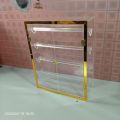 Acrylic plastic bangle stand new look with golden border 4 step. 