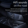 Baseus AUX Bluetooth Adapter Car 3.5mm Jack Dongle Cable Handfree Car Kit Audio Transmitter Auto Bluetooth 5.0 Receiver.