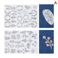 2 Sheets Of A4 Size Tearaway Bohemian Style Pattern Water-soluble Embroidery Stickers Creative DIY Hand Embroidery Stabiliser. 