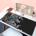 Anime Oni Mouse Pad Gamer Japanese Desk Mat Large Mousepad Xxl Gaming PC Accessories for Computer Black 400X900 Mouse Rug Laptop. 