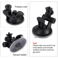 Car Suction Cup Mount Vehicle Window Windshield Holder For GoPro Hero 13 12 11 10 9 Insta360 SJCAM AKASO DJI OSMO Action Camera. 