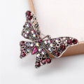 Rhinestone Butterfly Brooch Pins Trendy Alloy Enamel Metal Lapel Pin Glittering Multi-Color Optional For Women Small Access.