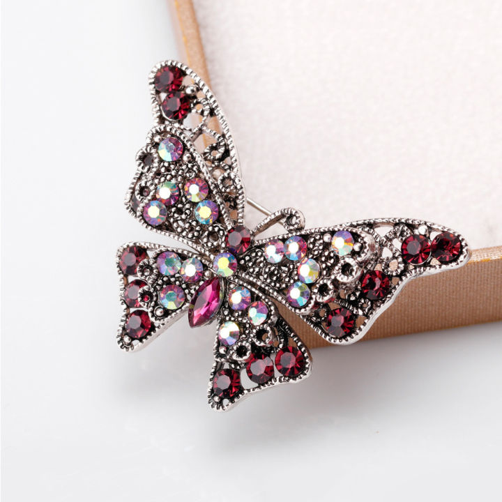Rhinestone%20Butterfly%20Brooch%20Pins%20Trendy%20Alloy%20Enamel%20Metal%20Lapel%20Pin%20Glittering%20Multi-Color%20Optional%20For%20Women%20Small%20%20Access%20-%20Image%202