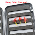 MNFT Fly Fishing Case Waterproof Lightweight Fishing Tackle Hooks Box Fishing Tackle Boxes L&S Size.