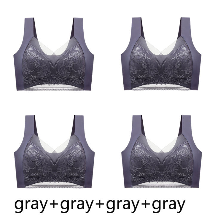 FallSweet%204PCS%20Plus%20Size%20Ice%20Silk%20Bra%20for%20Women%20Seamless%20Push%20Up%20Bralette%20Wireless%20Lace%20Brassiere%20Summer%20Underwear%20Lingerie%20Tops%20-%20Image%207