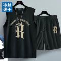 Men's Quick Drying Pants Summer Basketball Shorts Gym Short Sleeve T-Shirt Shorts Set Tracksuits Men Casual Men Clothing Joggers.