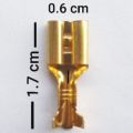 5 Pcs Golden Terminal Jack Battery Thimble Brass Connector For Crimping  Wire Clip Pin Type Crimp Connector For Wire. 