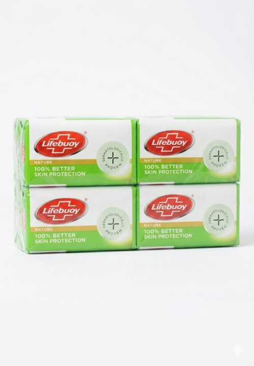 Lifebuoy Nature Bar Soap 100G-Pack of 4