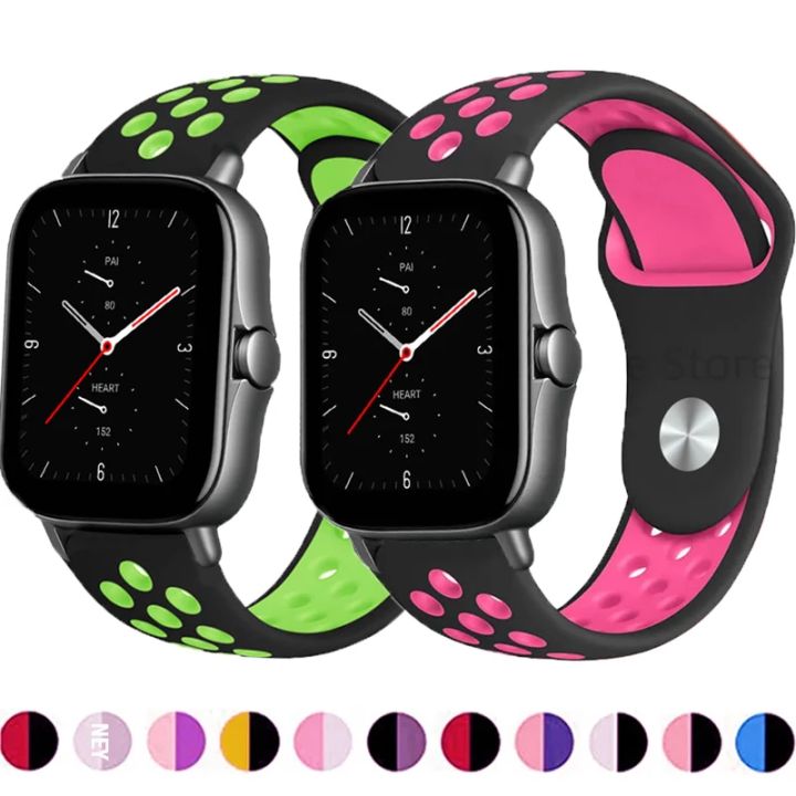 Silicone 22mm 20mm Band For Amazfit GTS 4 3 2 2e 4Mini GTR 4 3 3 Pro GTR2 Sport Bracelet For Amazfit Bip Strap Galaxy Watch 6 5