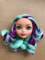 Glasses Eyes With Real Eyelashes Doll Heads Colorful Soft Doll Parts White Skin Doll Accessories Girl  Toys Figures. 