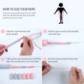 Soft Beaded Jump Rope Non-Slip Handle Adjustable Tangle-Free Segmented Fitness Skipping Rope Keeping Fit Training Playing. 
