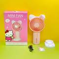 Sanrio Mini Fan Cold Hello Kitty My Melody Anime Kawaii Sweet Cute Cartoon Cinnamoroll Usb Charging Portable Handheld Gifts Toys. 