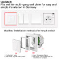 MOES Tuya WiFi Smart Curtain Touch Switch for Motorized Curtains and Roller Blinds Work with Smart Life App Alexa  Home. 
