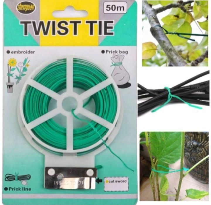 Original 165 Feet (50M) Twist Tie – Garden Plant Support, Climber & Home Office Binding Cable