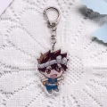 1/6PCS Anime Characters Dr. STONE Acrylic Keychain Accessories Keyrings Friends Funny Cartoon Bag Charms Backpack Pendant.
