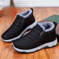 Women's Fleece Lined Snow Boots, Winter Warm Waterproof Slip On Ankle Boots, Thermal Outdoor Short Boots. 