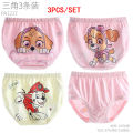 3PCS Genuine Paw Patrol Skye  Girls Cotton Underwear Children triangle Panties Baby Short Panties Underpants Briefs. 