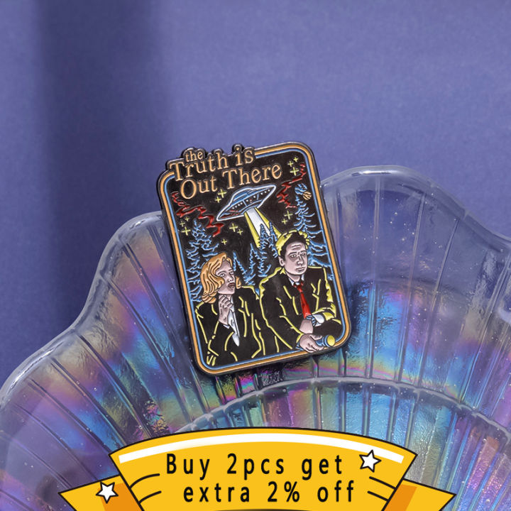 Science%20Film%20UFO%20Enamel%20Pins%20Custom%20Truth%20Is%20Out%20There%20Punk%20Brooches%20Lapel%20Badges%20Gothic%20Jewelry%20%20For%20Movie%20Fans%20Friends%20-%20Image%202