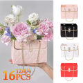 4/8/12/16PCS Portable Creative Handbag Flower Paper Packaging Box Bouquet Tote Bags Valentine's Day Birthday Party s Bags. 