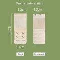 3 Pieces, 3 Rows with 2 Hook Extension Straps, Elastic, Soft and Comfortable Bra Straps, Women's Underwear Accessories. 